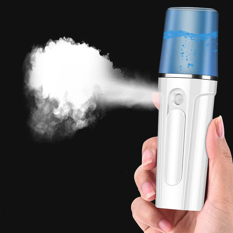 

3 in1 40ml Facial Steamer Nano Mist Face Spray Bottle Mist Sprayer Skin Meter Power Bank Portable USB Rechargeable Humidifier