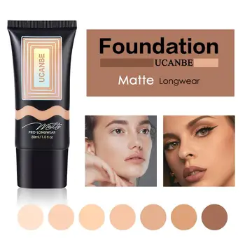 

Liquid Foundation Makeup Base Long Lasting Oil Control Face Cover Concealer Brightening Makeup Cream Makeup Cosmetics Tool TSLM1