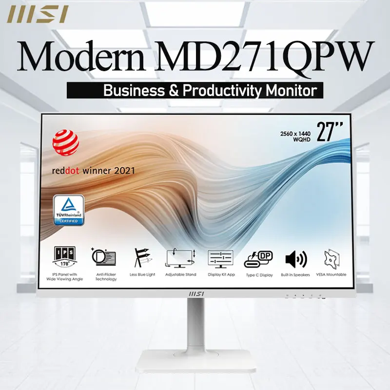 Монитор для ПК MSI MD271QPW 27 дюймов 75 Гц Full HD IPS HDMI | Компьютеры и офис