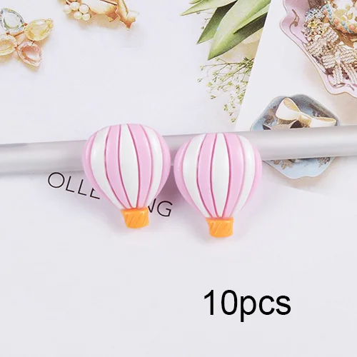 Pink 10pcs Счастливый обезьяна 1/5/10 шт Slime Добавки Новая смола воздушный шар талисманы DIY Kit украшения наполнитель для облако ясно Хрустящие Slime глина - Цвет: Pink 10pcs