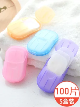 

5 Pcs Outdoor Mini Disposable Soap Tablets Healthy Disinfection Soap Skin Kindly Portable Soap For Home Hotel Business Trip