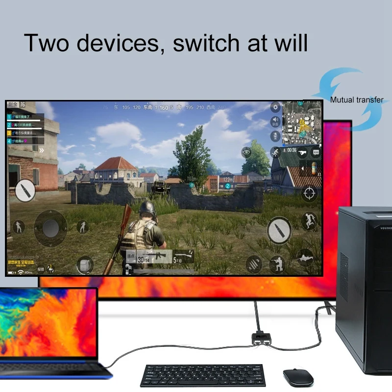 Hdmi сплиттер, Hdmi Switch-Ultra Hd 4K не требуется внешняя мощность 2 порта Hdmi Switcher для Fire Stick/Fire Tv/Roku Tv/Ps4 Pro