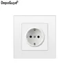 Depo Wall Type Dual USB Power Socket 2.1A, Household Dedroom Socket, AC 110V-250V 16A Wall Receptacle, German EU Standard Socket ► Photo 3/6