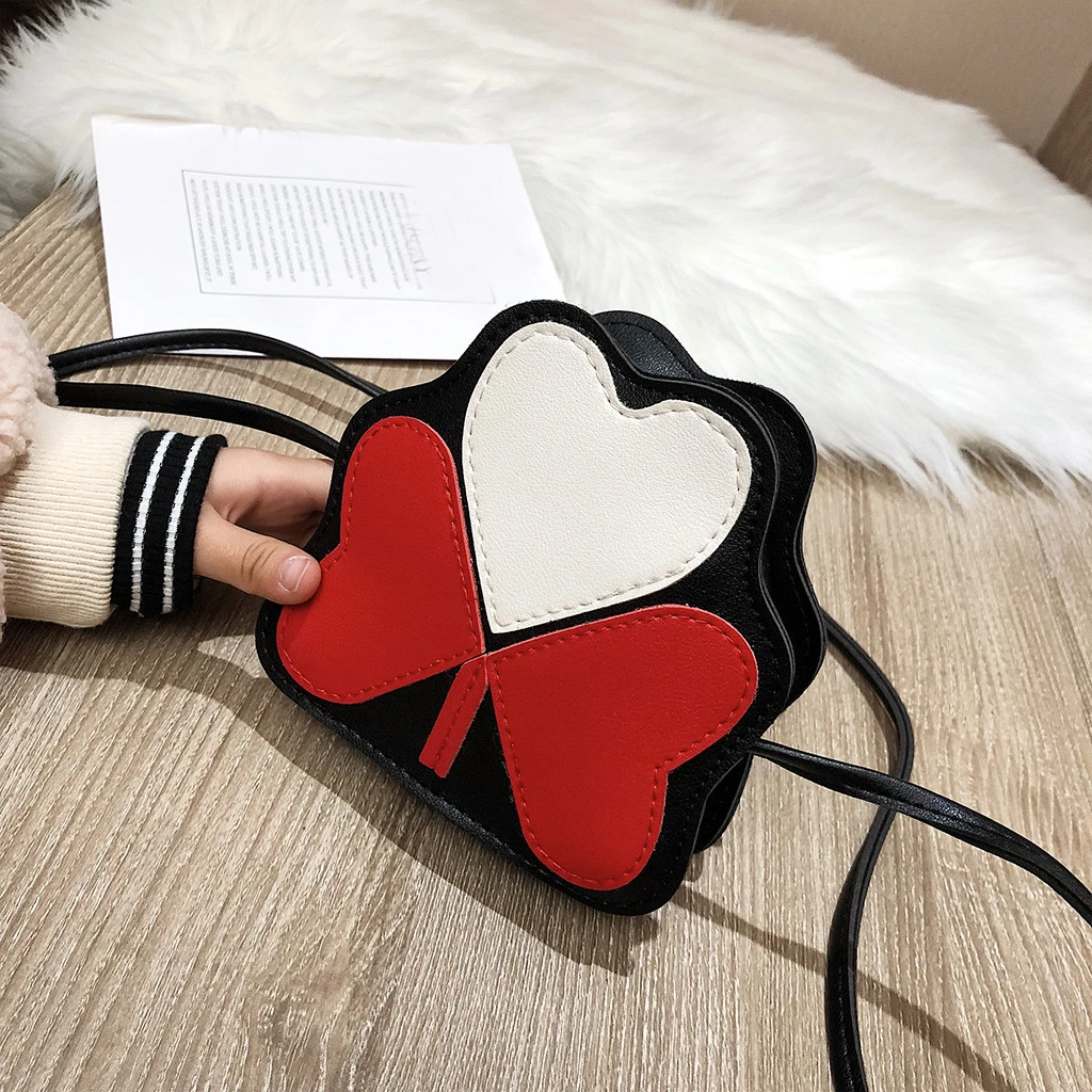 2019 Girl Backpacks Coin Purse Handbag Children Wallet Small Kids Shoulder Handbag Crossbody Purse Money Baby Heart Bags 823