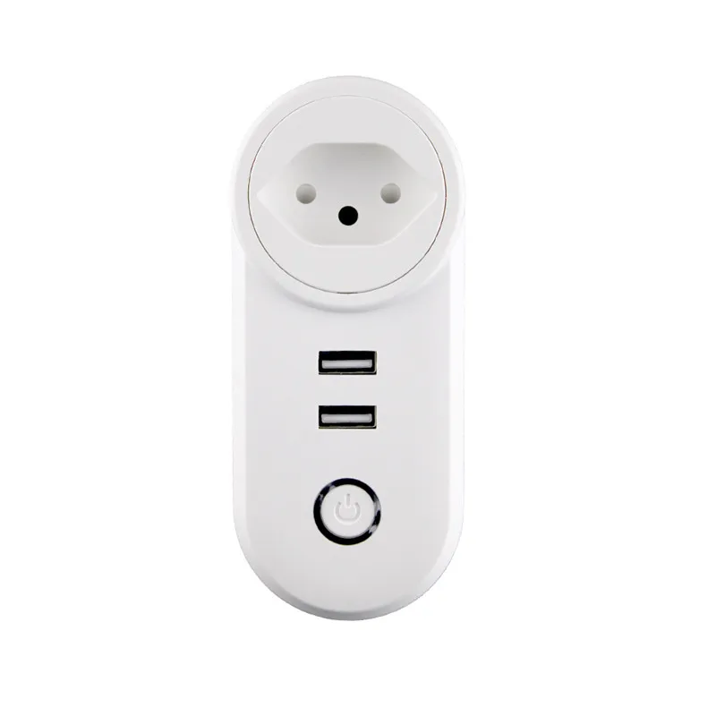 CH Умная розетка ZigBee 3,0 CN/FR/UK/AU/BR/CH/IL/IN/IT/JP с 2 портами usb Голосовое управление работа со смартфонами Wink Echo Plus - Цвет: CH