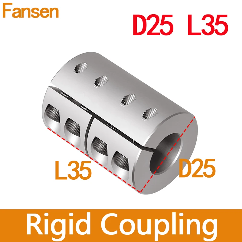 D25l35 Rigid Coupling 3d Printers Aluminium Alloy Shaft Coupler Screw