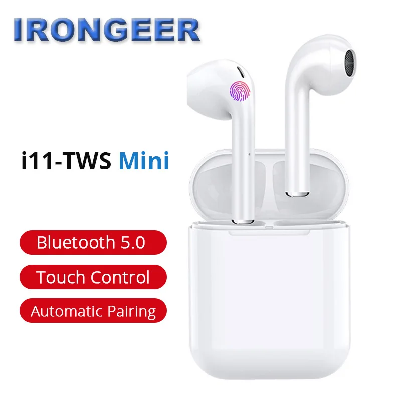 Новые оригинальные i11 Tws Bluetooth 5,0 беспроводные наушники высокого качества мини наушники для iPhone XiaoMi samsung HuaWei системы