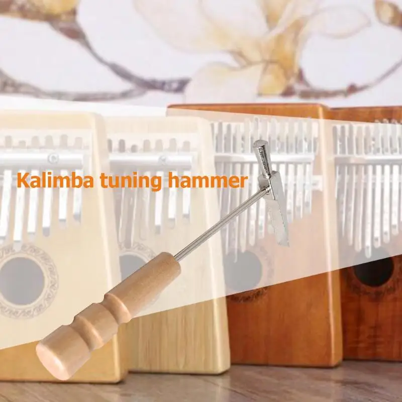 Kalimba тюнинг деревянная ручка молотка металлический молоток для большого пальца