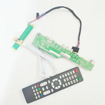 

For N134B6-L01/L02 LVDS 40Pin WLED 1366*768 notebook PC 13.4" T.V53 screen controller drive board VGA+HDMI+AV+USB+RF DIY kit