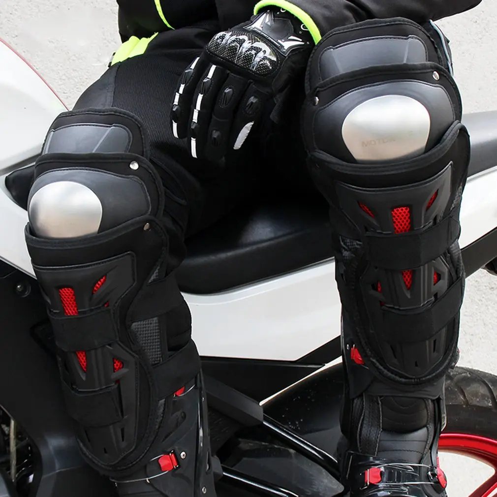 MOTOWOLF черные устойчивые к падению наколенники для мотоциклистов из нержавеющей стали для езды на открытом воздухе Наколенники дышащие наколенники