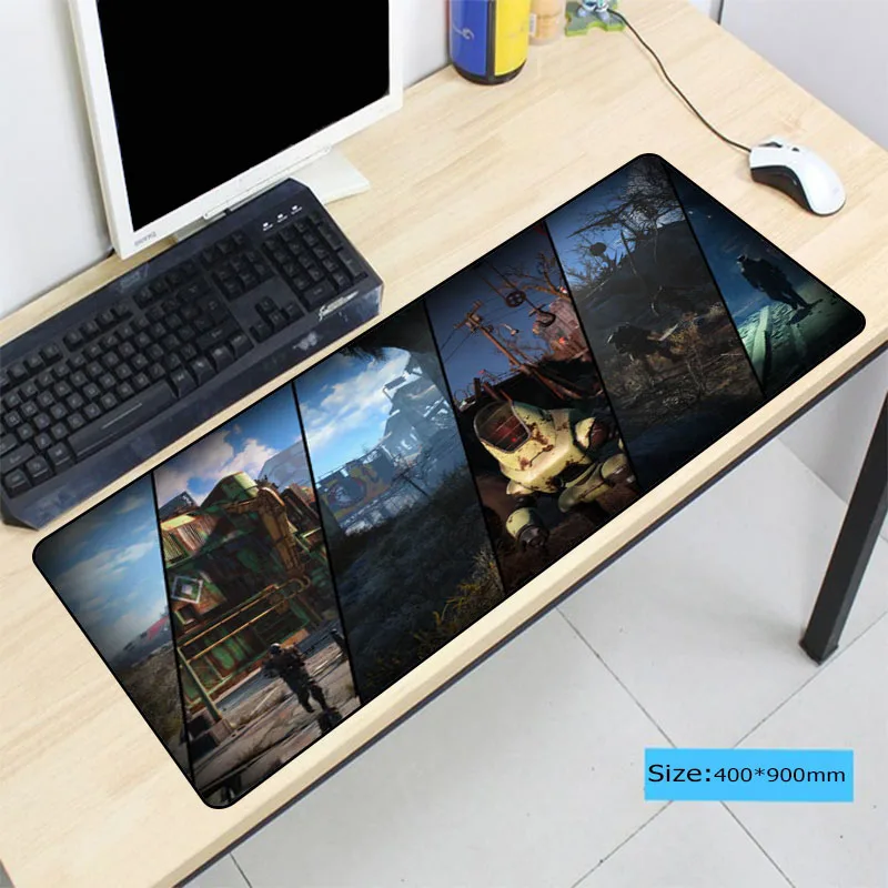  Fallout Large Size mouse pad Anti-slip Natural Rubber PC Computer Gaming mousepad Desk Mat for LOL 
