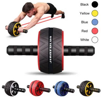 

2020 Fitness Abdominal Wheels No Noise Exercise Ab Roller For Arms Back Belly Core Training Wheel Gym Workout Equipment