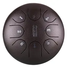 Пустой духовой барабан 6 дюймов 8 тон стальной язык барабан с музыкальными аксессуарами для детей Музыкальные инструменты