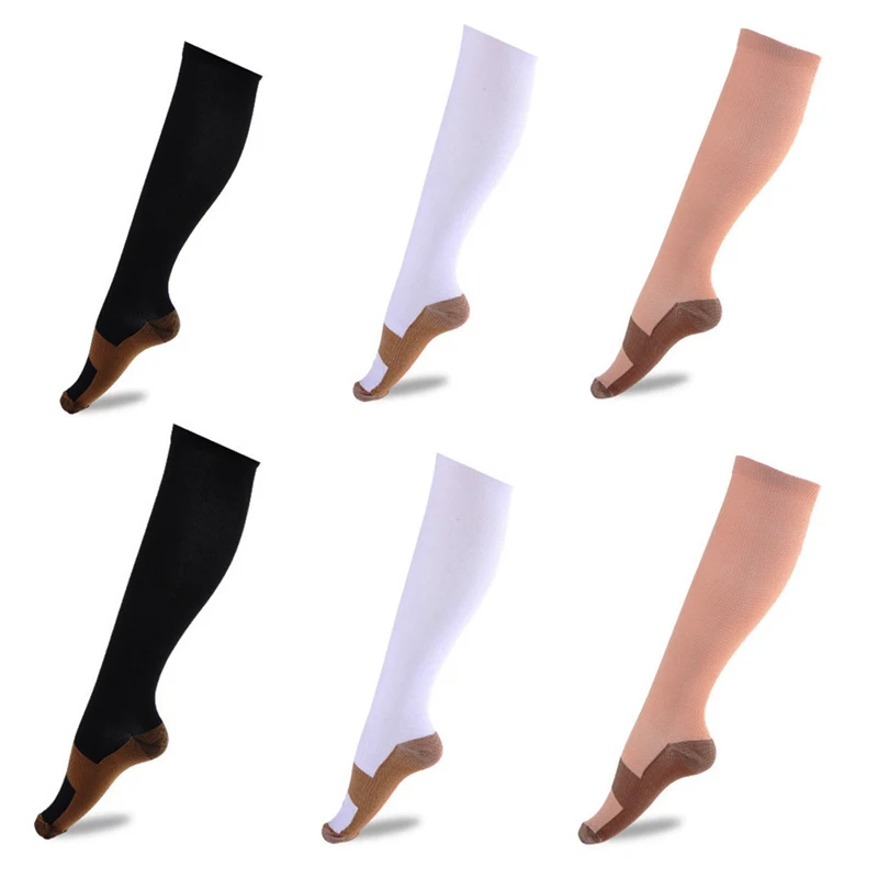 

2 Pieces Sport Socks Leg Warmmer Compression Socks Unisex Anti-Fatigue Compression Socks Foot Pain Relief