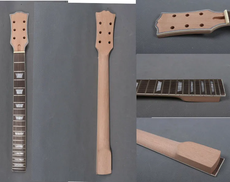 

Красное дерево, гриф для электрической гитары, 22 Лада, 24,75 дюйма, огнеупорная доска из красного дерева # L1