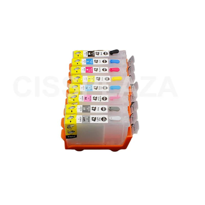 CISSPLAZA 4 комплекта 16 шт. CLI-42 серии cli42 пустой многоразовый картридж совместим с Canon Pro100 pro 100 принтер