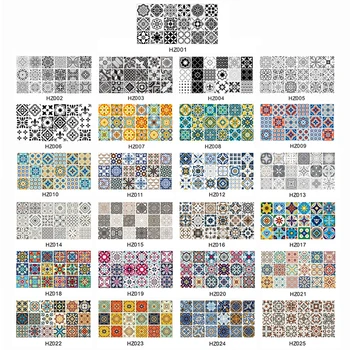 

Floor Tile Stickers PVC Non-slip Waterproof Paste Decals Bathroom Kitchen Wall Stickers Desk Wardrobe Mural Home Decoration