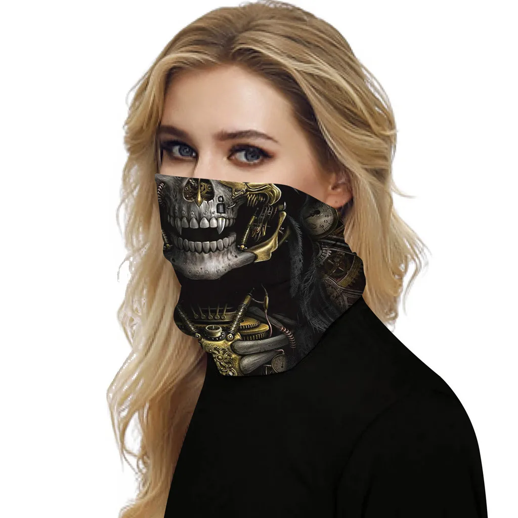 1 шт. маска для лица с принтом черепа женские Вечерние Маски на Хэллоуин одежда