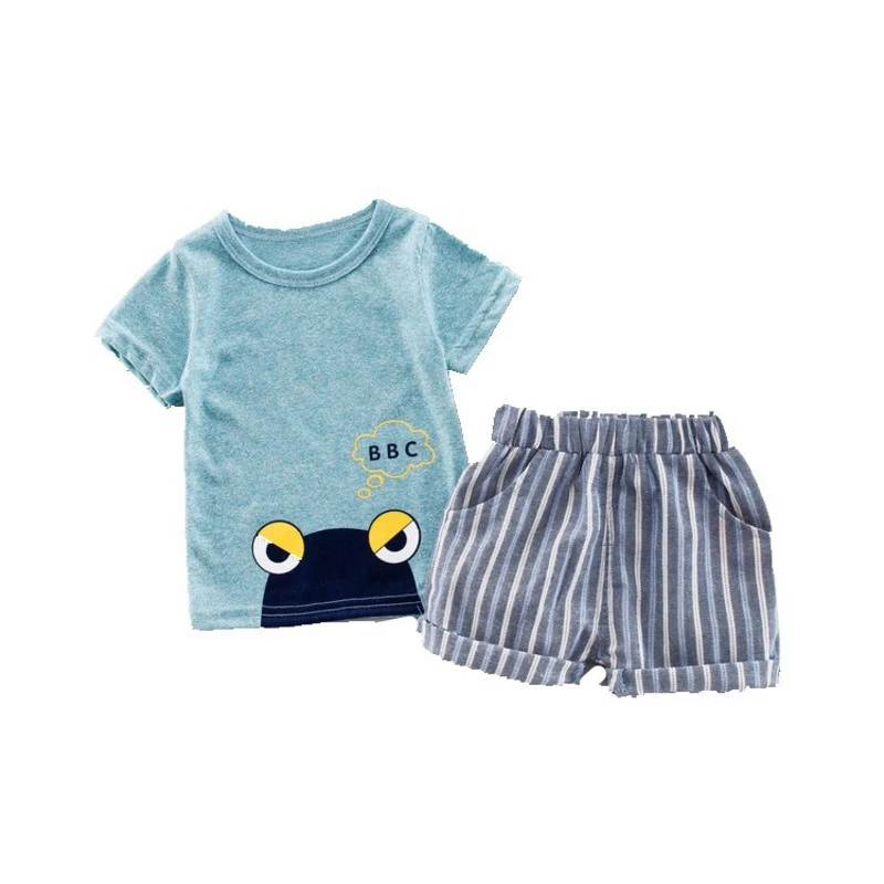 

Baby Summer Casual Clothing Children Boys Girls Cartoon T Shirt Shorts 2Pcs/sets Kids Infant Clothes Toddler Fashion Sportswear
