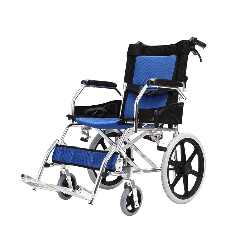 

Green The Elderly Wheelchair Aluminium Alloy Fold Exceed Light Little Hand Push Portable Old Age Disabled Travel Walk Instead