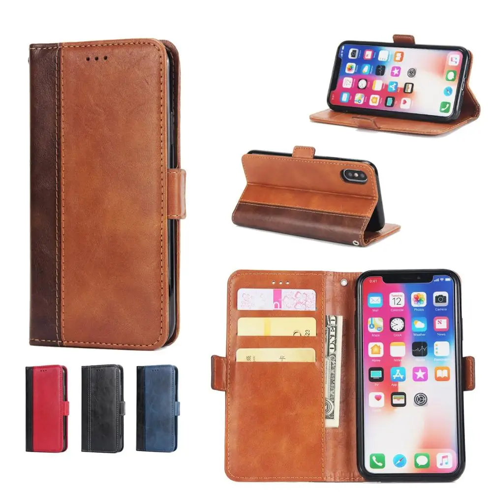 Vintage Leather Case For iPhone XS Max 11 Pro Max Wallet Case For iPhone 11 Pro 8 Plus 7 6 6S 5S X XR XS Magnetic Holster EEMIA