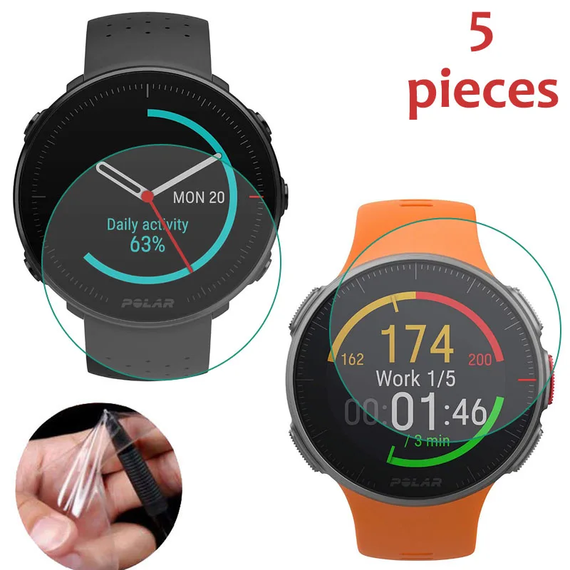 Умные часы Polar Vantage 5 шт. из мягкого ТПУ прозрачная защитная пленка для спортивных