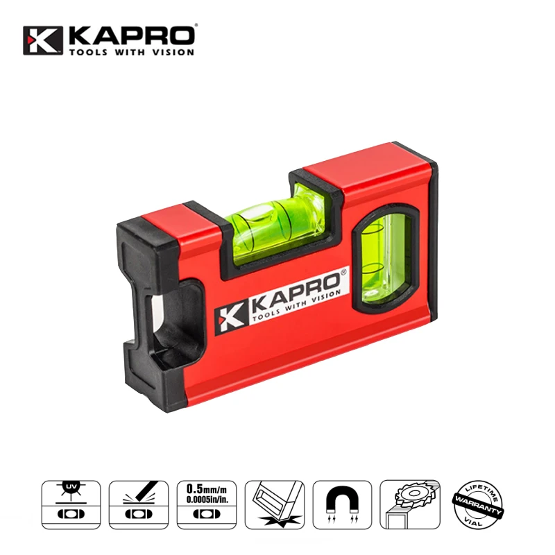 Портативный магнитный уровень Kapro 10/20 см алюминиевый инструмент для выравнивания