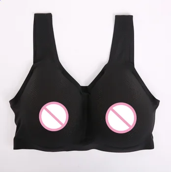 

Bra+Silicone Breast Form for Crossdresser Props Realistic Boob Enhancer Tit Push Up Bra Bras for Women Bra Lingerie