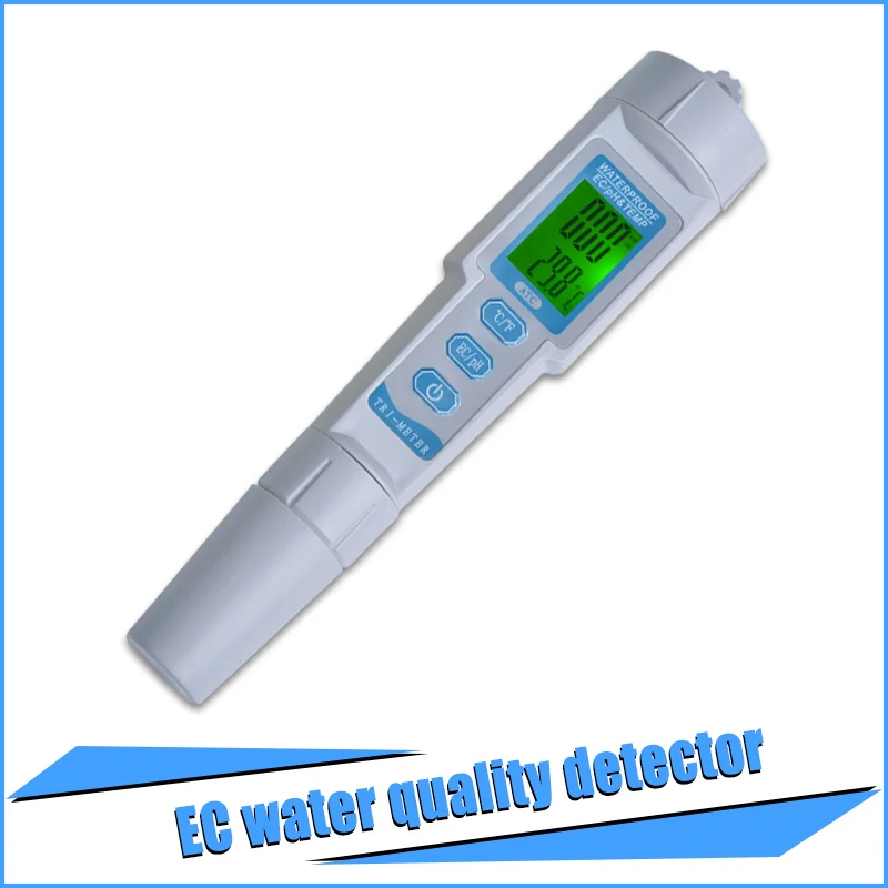 3 в 1 PH EC TEMP/TDS PH TEMP Meter ЖК-дисплей с задней подсветкой с автоматической температурой для аквариума