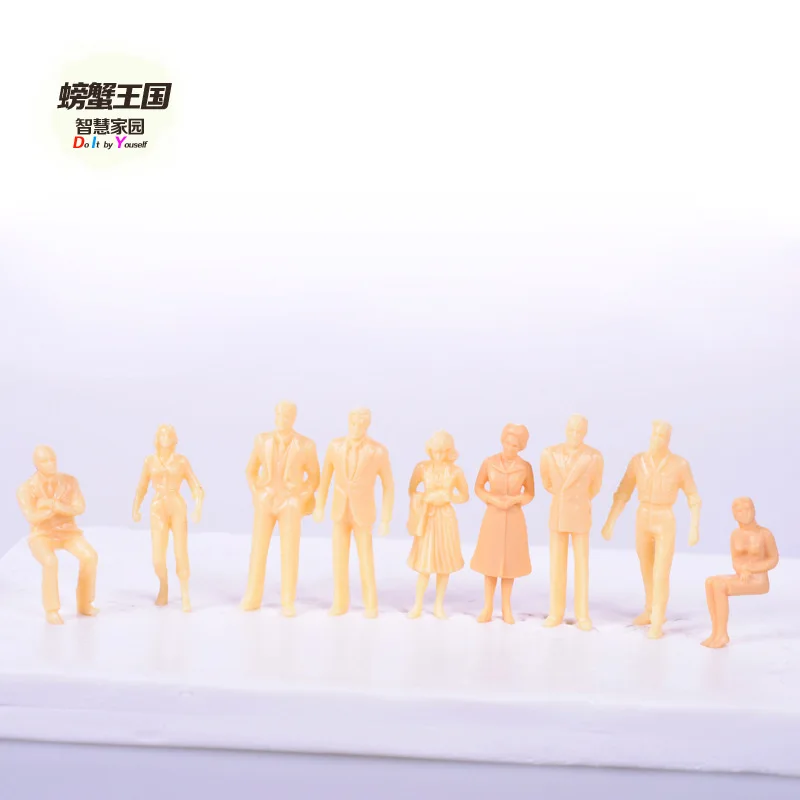  DIY Sand Table Building Model Material Landscape Scene Model Yellow Villain Unpainted 5-Pack