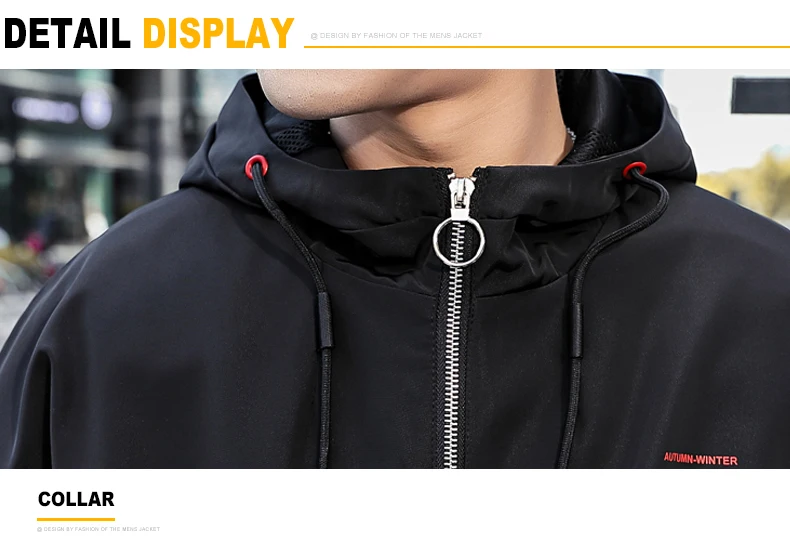 Куртка мужская s мужской модный кардиган-пончо Slim Fit короткое пальто брендовая одежда сплошной цвет с капюшоном Повседневная мужская красная черная