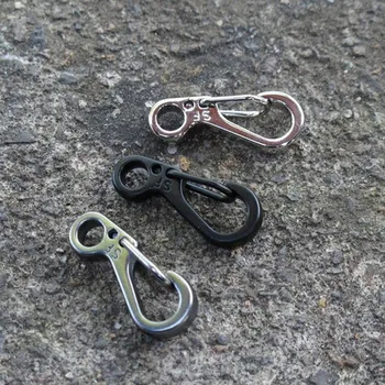 

1Pc/2Pcs/5Pcs/10Pcs/Lot Keychain Spring Clasps Climbing Carabiners Camping Bottle Hooks Paracord Tactical Survival Gears SEC88