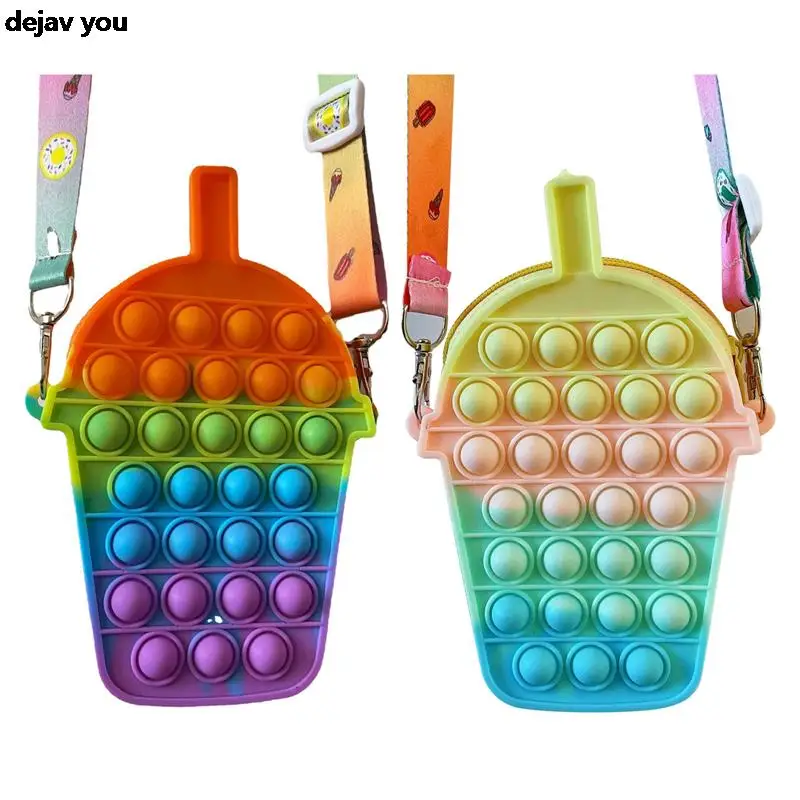 Фото Новый пузырьковый мешок для игрушек декомпрессионная форма чашки молока и чая