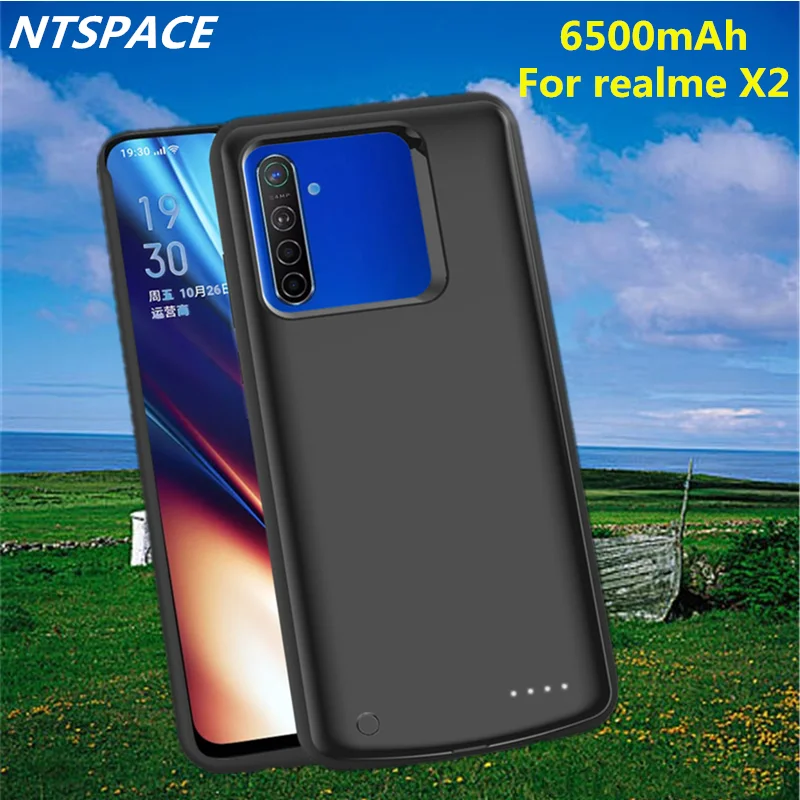

6500mAh Extended Backup Power Bank Battery Case For realme X2 Portable Battery Charging Case External Battery Charger Cover