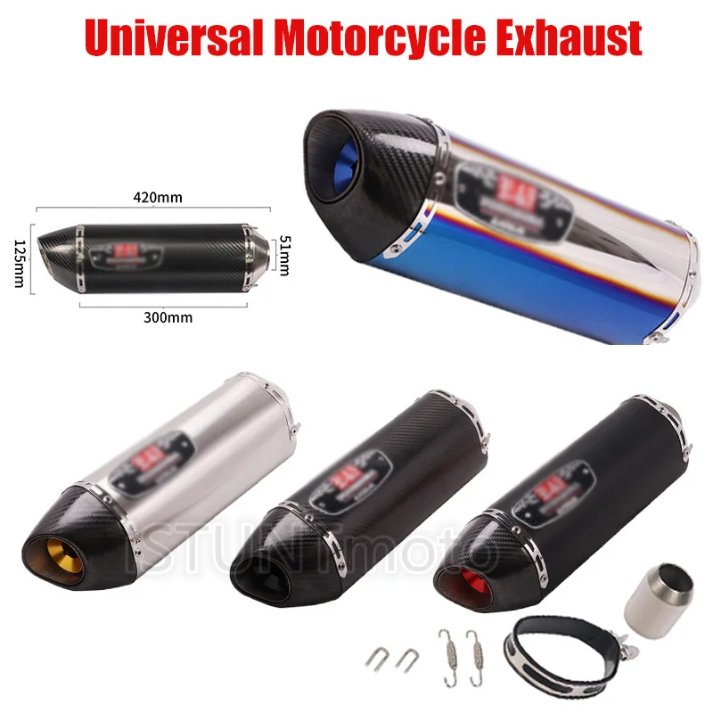 

Universal Motorcycle Yoshimura Exhaust Escape Modified Muffler with DB killer Sliencer For NINJA250 CB400 FZ400 R1 CBR500X RS4
