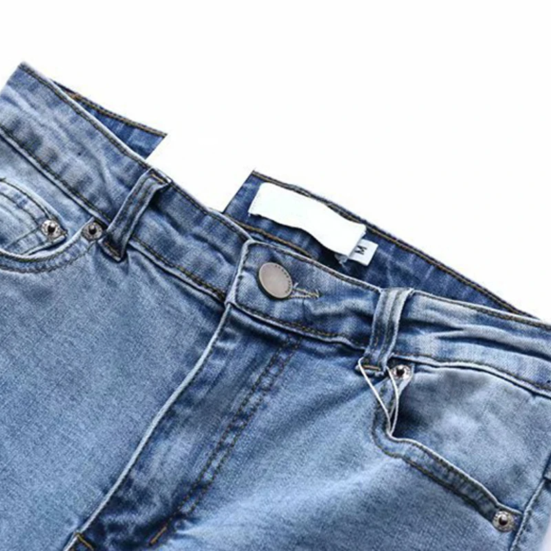Gplus, рваные женские джинсы деним, синие, черные, обтягивающие, высокая талия, эластичные брюки-карандаш, на молнии, с дырками, до щиколотки, брюки C7841