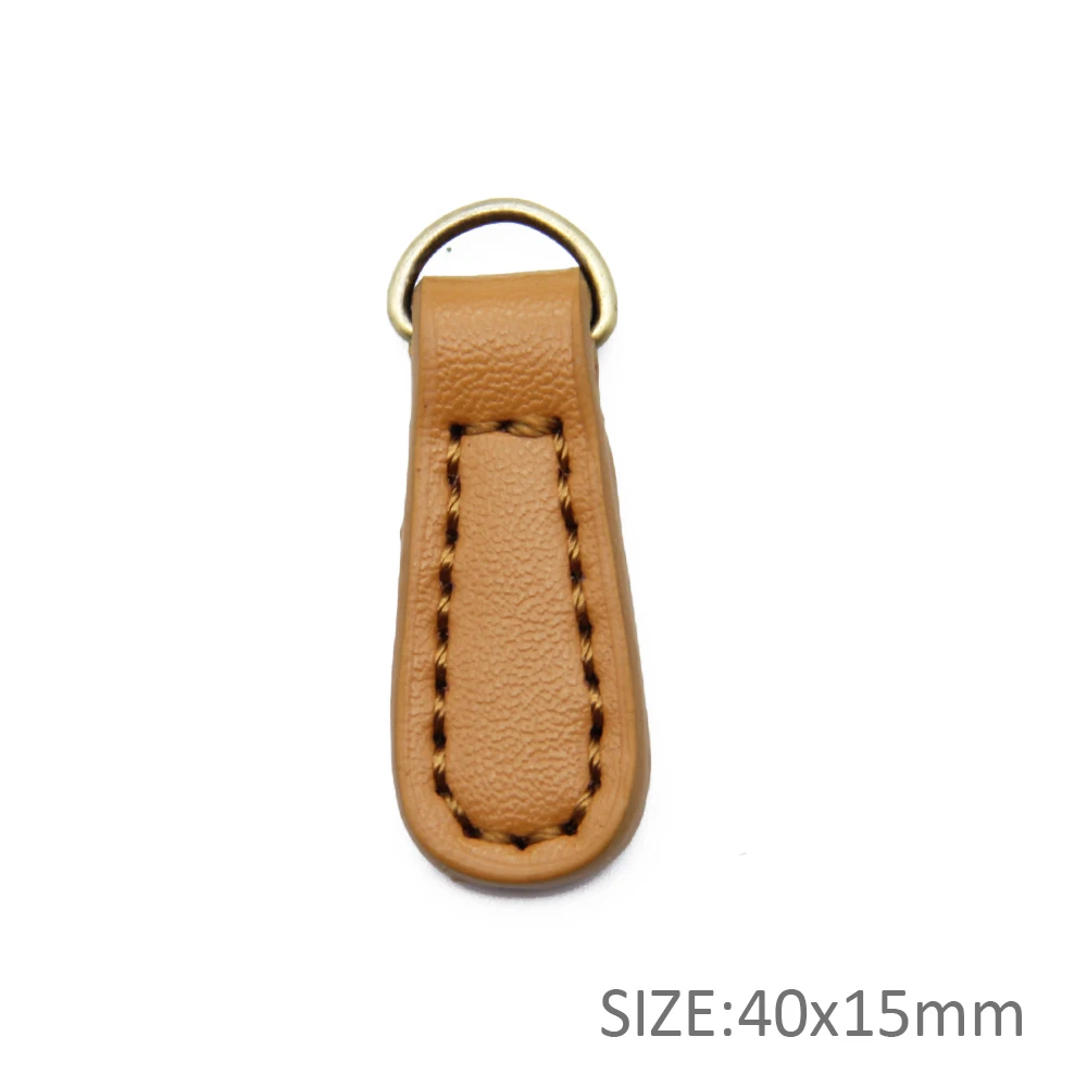 Молния слайдер брелок кожаный кулон 5 шт для изготовления домашнего ремесла ключница, 5Yc8636