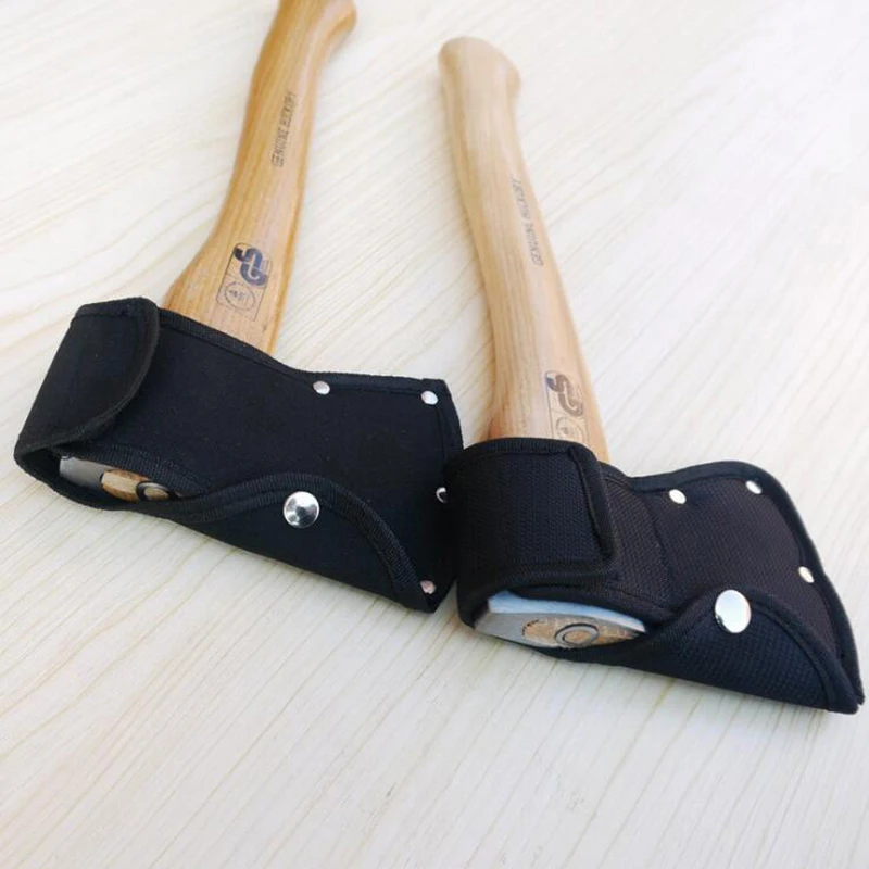 Portable Axe Sheath Outdoor Protection Tools Black Multifuntional PU Leather 1Pc knife sheaths