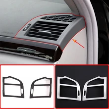 Für Mercedes Benz S Klasse W221 Auto-armaturenbrett Side Air Outlet Panel Rahmen Trim Schutz Abdeckung ABS Carbon Faser Zubehör