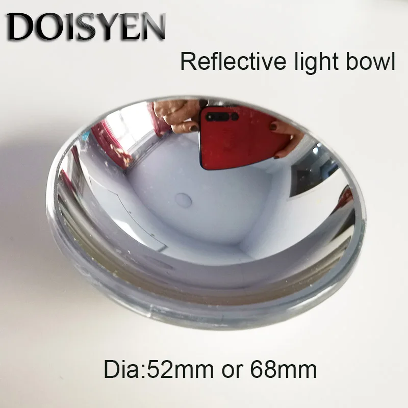 D52mm/68mm Светоотражающая легкая миска DIY Проекционные наборы параболический