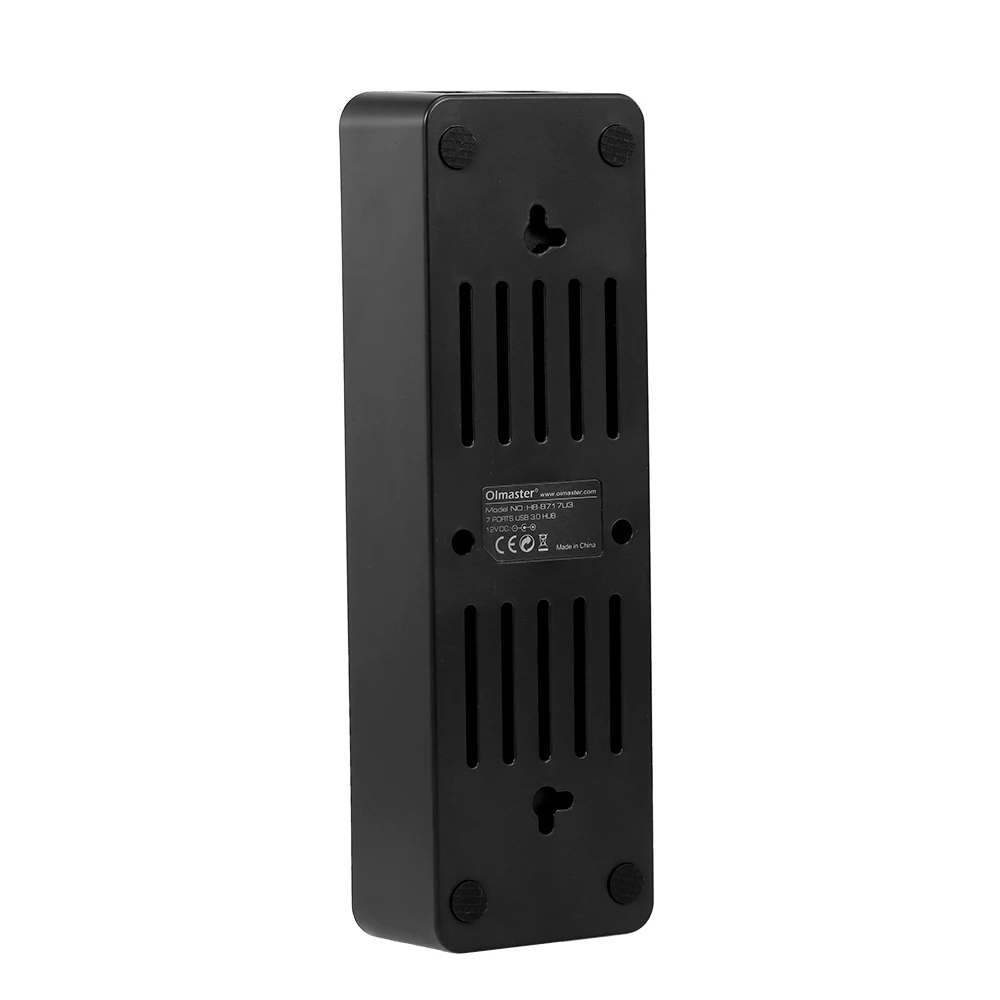 OImaster 7 портов USB3.0 концентратор адаптер HB-8717U3 5 Гбит/с Быстрая зарядка с Пылезащитный колпак переключатель разъем usb-хаб для портативных ПК