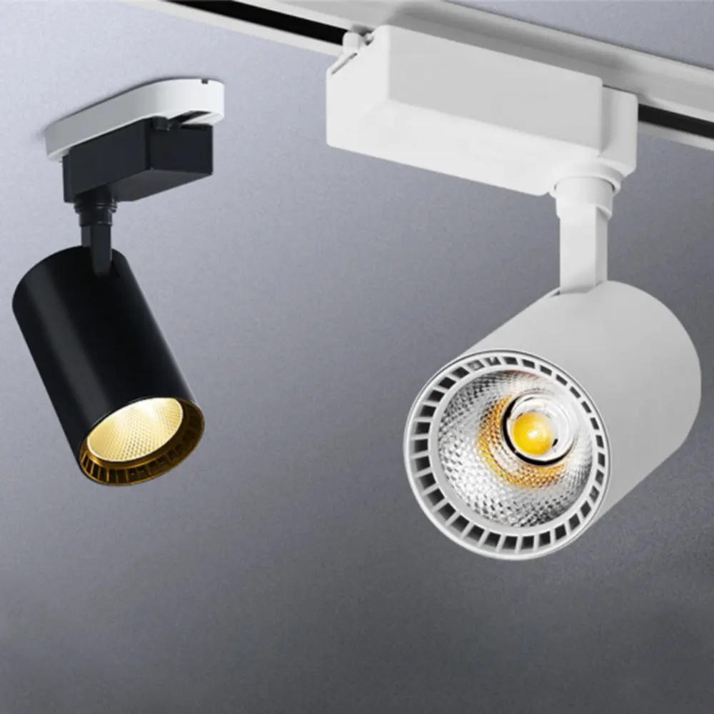 

COB 20W LED Track Light Aluminum Ceiling Rail Track Lighting Spot Rail Spotlights Replace Halogen Lamps