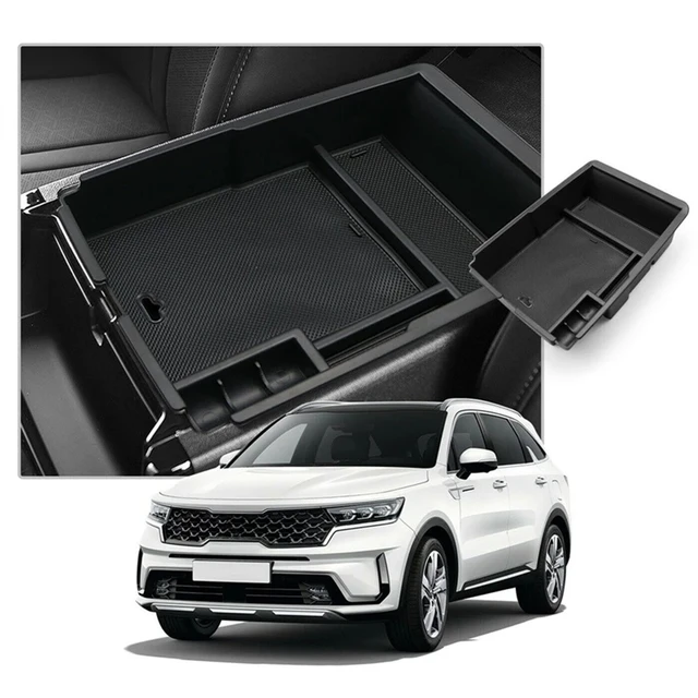 Für 2021 Kia Sorento MQ4 ABS Auto Zentrale Konsole Organizer Fach Armlehne  Lagerung Box Hohe Qualität Interior Styling Moulding Teile - AliExpress