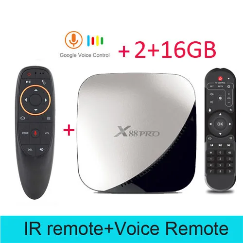 Android 9,0 Smart tv BOX RK3318 4G DDR3 64G EMMC rom телеприставка 4K 3D H.265 2,4G& 5G Wifi медиаплеер ТВ приемник play store - Цвет: 2GB 16GB G10 Gyro