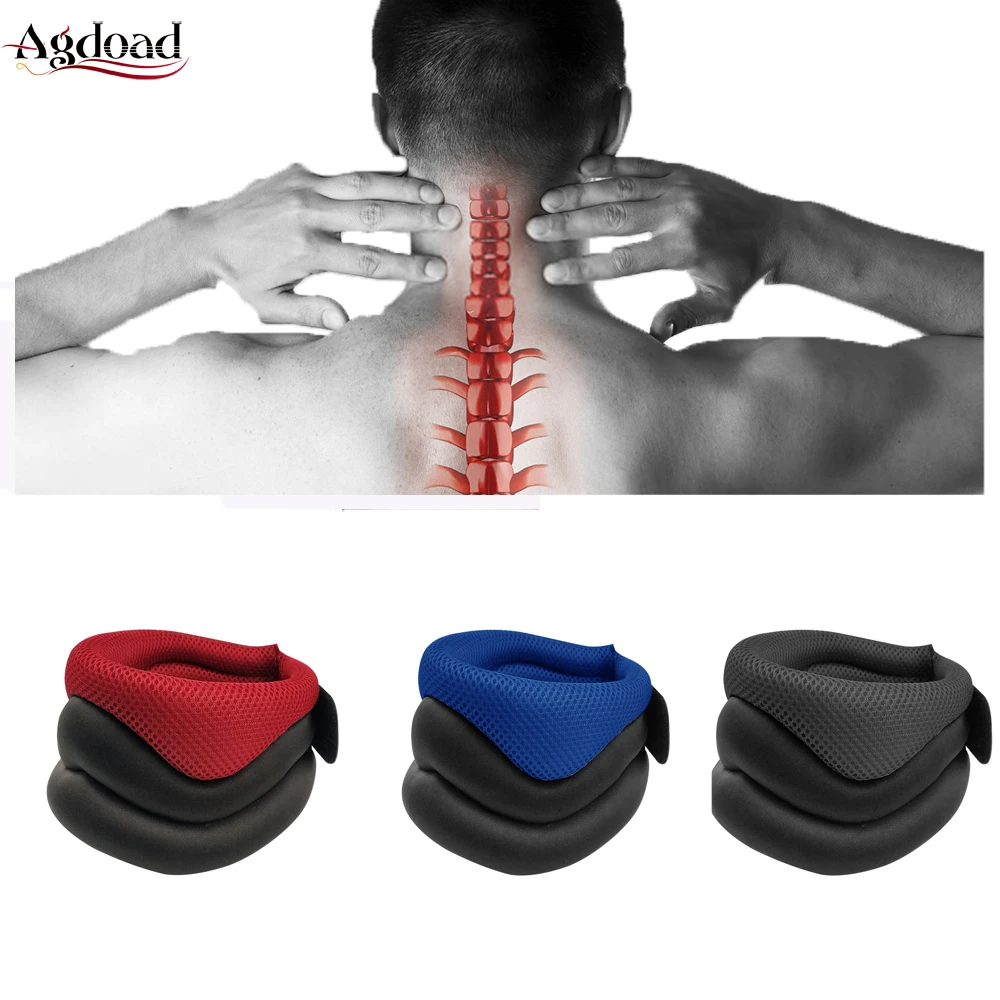 

Elastic Collar Cervical Traction Breathable Belt Neck Care Posture Corrector Pain Relief Relief Office Fatigue Head Support