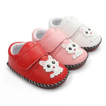 

Baby Girl Shoes PU Leather Sneakers Newborn Cartoon Rabbit Boy Girl Shoes First Walkers Anti-slip Sole Autumn Baby Shoes