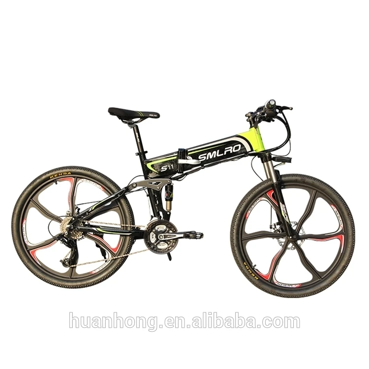 EU Quality Level 26" 21-Speed Electric Folding Bicycle 48V 10AH 350W E MTB