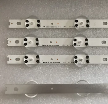 

100PCS=50PCSX 6LED +50PCSX4LED WE1 55V0 E74739 94V-0 43" V17 ART3 2867 Rev0.3 1 10leds (6LED+4LED)85cm