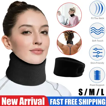 

Soft Neck Brace Foam Collar Adjustable Support Ergonomic Protection Injury Recovery Office Pain Relief Traction Cervical Therapy