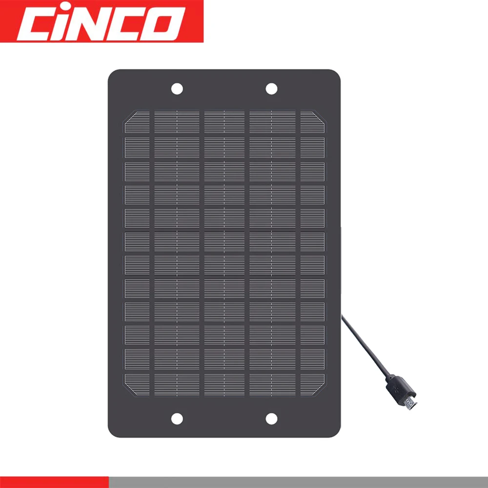 Solar Battery Charger Micro USB port 5V 1200mA Charge Regulators Solar Panel 6W Outdoor Power Li-ion